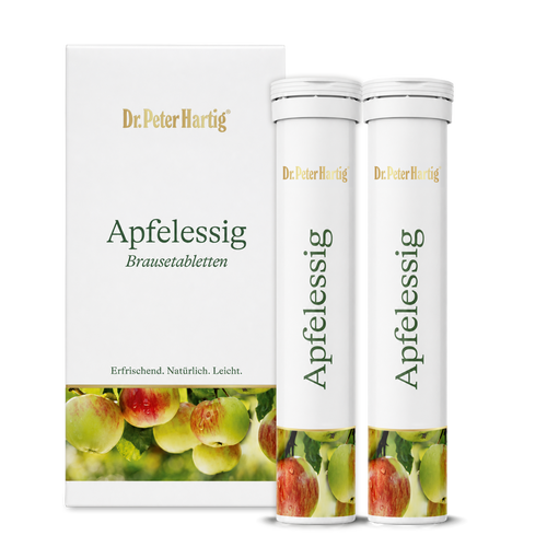 Apfelessig Brausetabletten Ermäßigte Mehrwertsteuer Dr. Peter Hartig 2 x 20 Tabletten