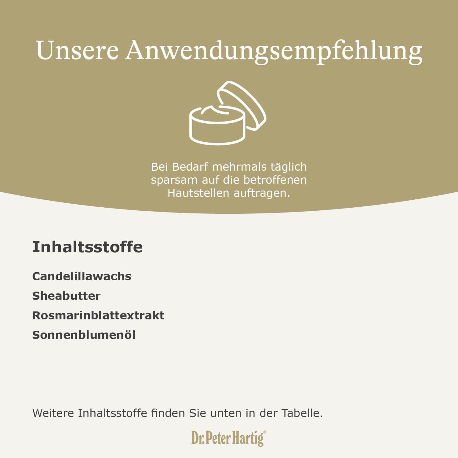 Pflegebalsam 3,3 % Standard Mehrwertsteuer Dr. Peter Hartig