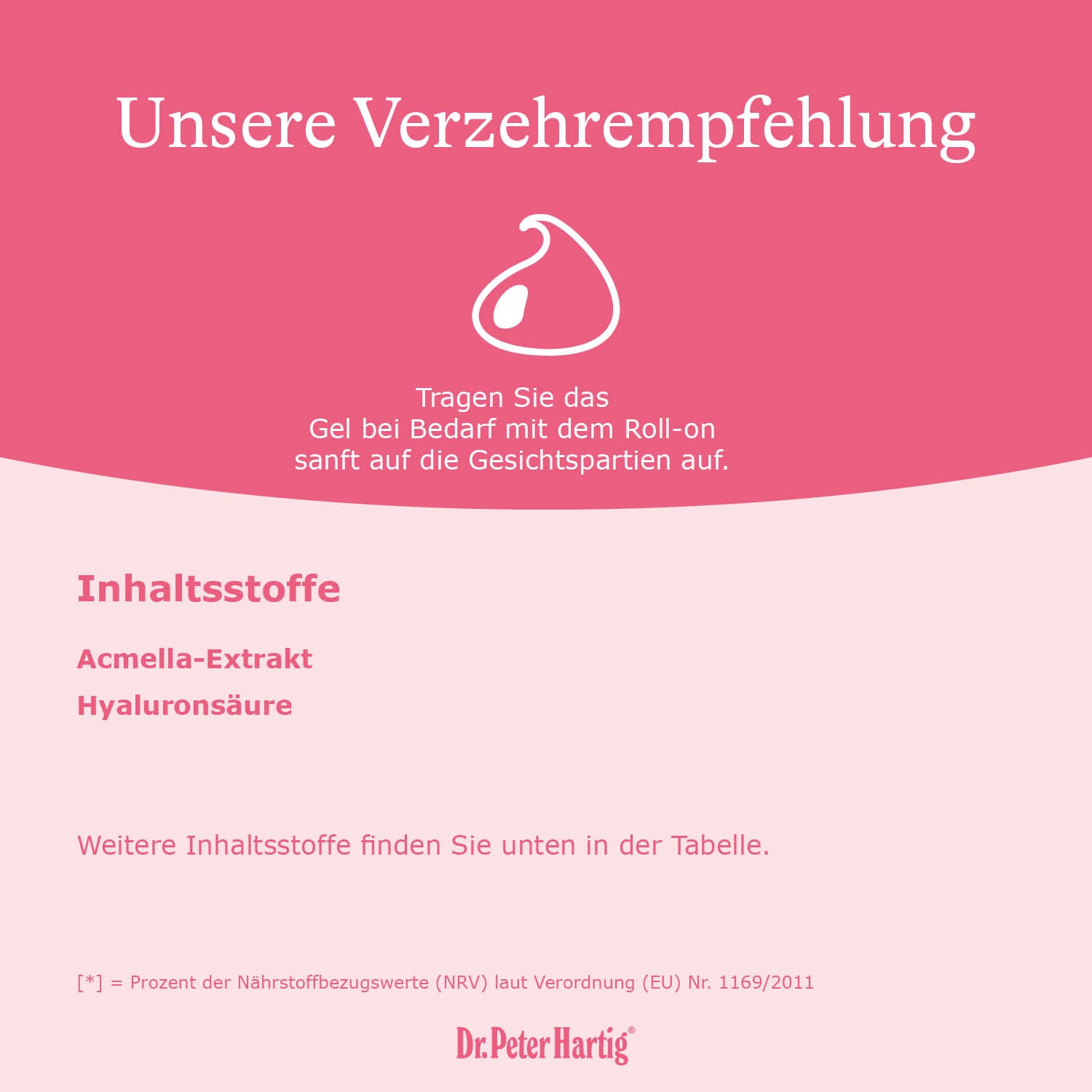 Hyaluron Roll-on Ermäßigte Mehrwertsteuer Dr. Peter Hartig