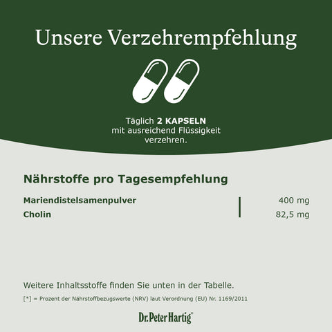 Mariendistel Vital Ermäßigte Mehrwertsteuer Dr. Peter Hartig