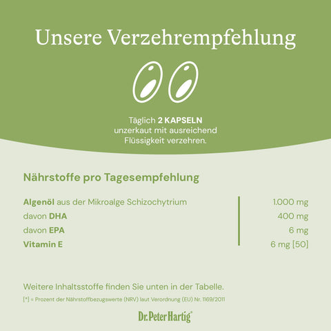 Omega 3 Algenöl Dr. Peter Hartig