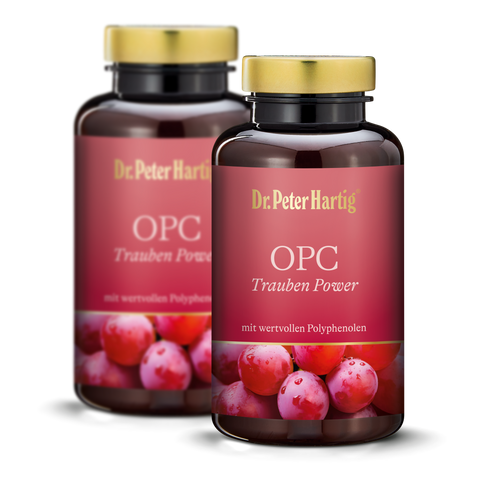 OPC Trauben Power Kapseln Ermäßigte Mehrwertsteuer Dr. Peter Hartig 120 Kapseln Doppelpack