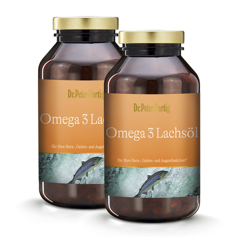 Omega 3 Lachsöl Ermäßigte Mehrwertsteuer Dr. Peter Hartig 2 x 250 Kapseln