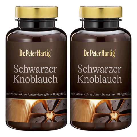 Schwarzer Knoblauch Ermäßigte Mehrwertsteuer Dr. Peter Hartig 120 Kapseln Doppelpack