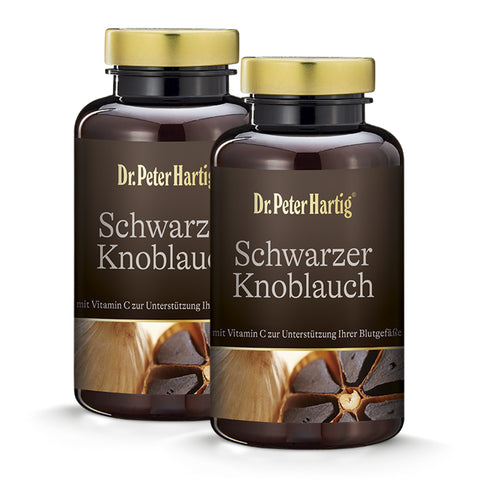 Schwarzer Knoblauch Ermäßigte Mehrwertsteuer Dr. Peter Hartig 120 Kapseln Doppelpack