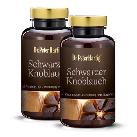 Schwarzer Knoblauch Ermäßigte Mehrwertsteuer Dr. Peter Hartig 120 Kapseln Doppelpack