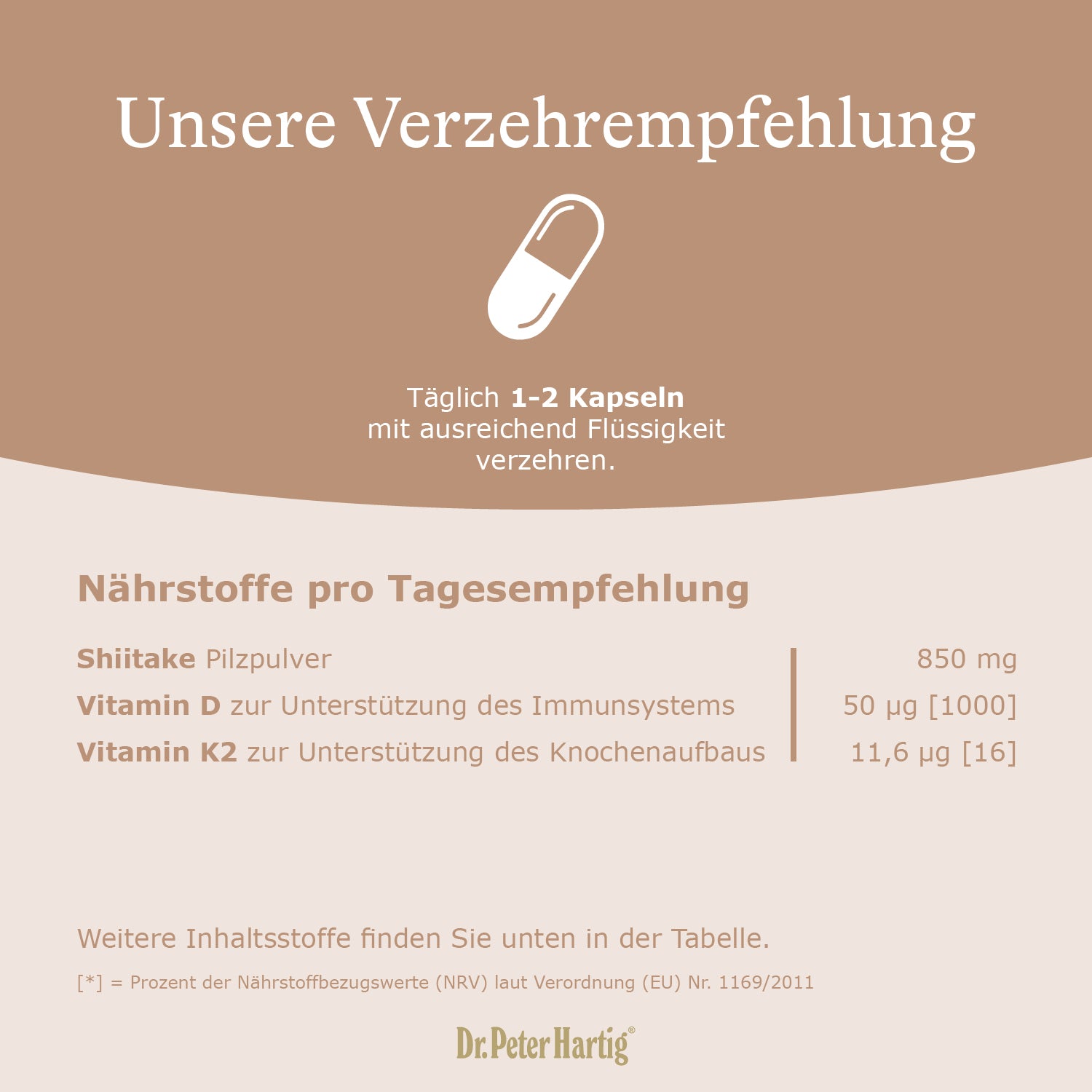 Shiitake D 1000 Ermäßigte Mehrwertsteuer Dr. Peter Hartig
