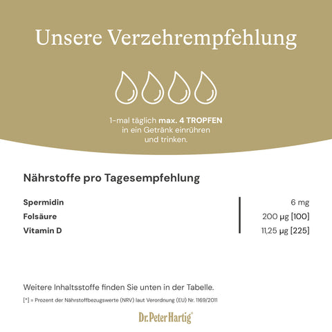 Spermidine D Vital Standard Mehrwertsteuer Dr. Peter Hartig