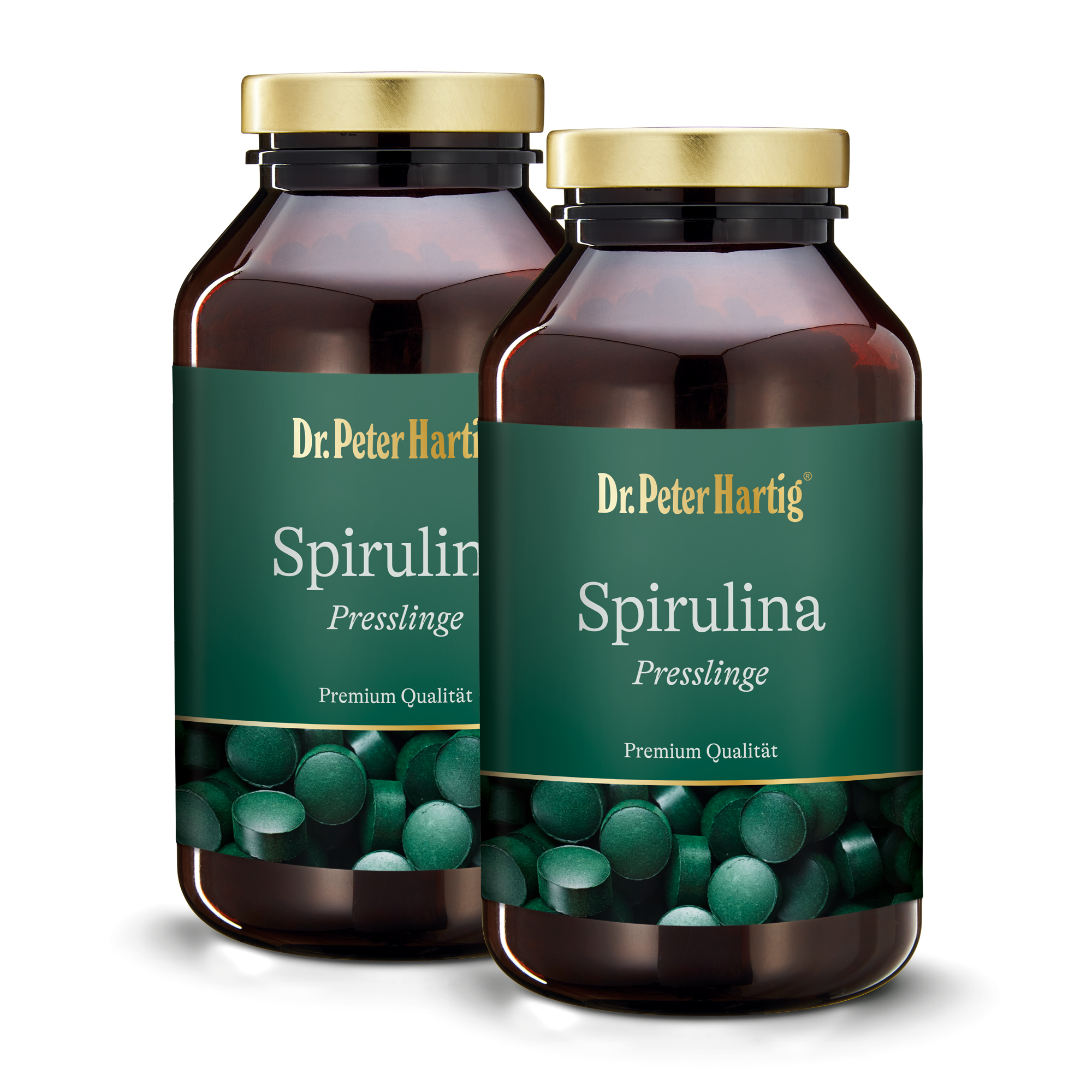 Spirulina Premium Ermäßigte Mehrwertsteuer Dr. Peter Hartig 1800 Presslinge Doppelpack