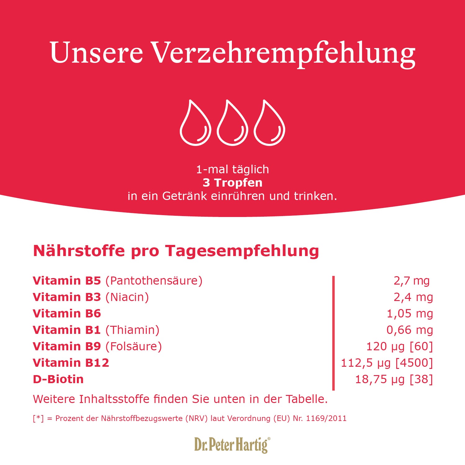 Vitamin B Komplex Standard Mehrwertsteuer Dr. Peter Hartig