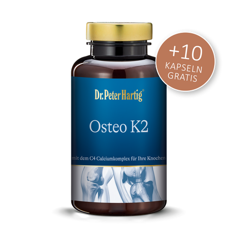 Osteo K2 Ermäßigte Mehrwertsteuer Dr. Peter Hartig 120 + 10 Kapseln